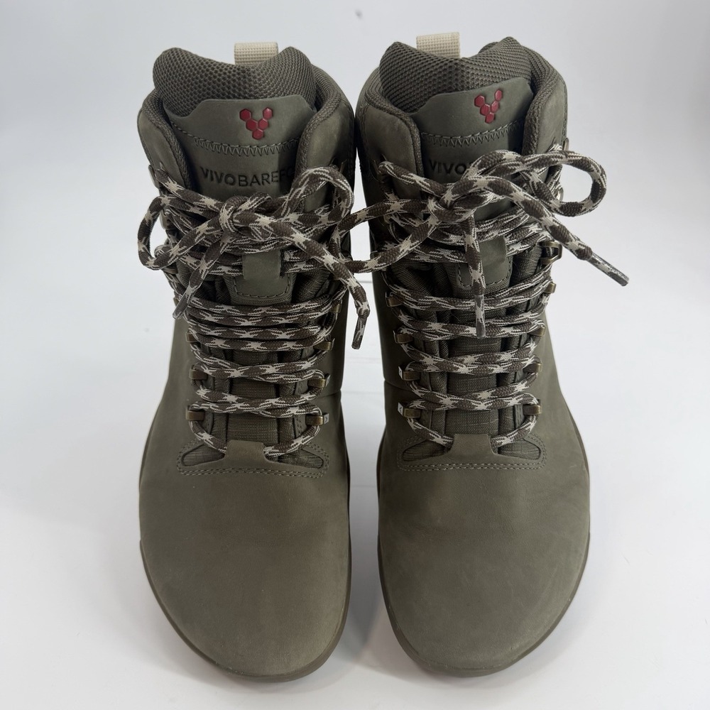 Vivobarefoot Tracker II FG Leather Barefoot Tracking Boots Green EU 41 US Mens 8 - Picture 5 of 7